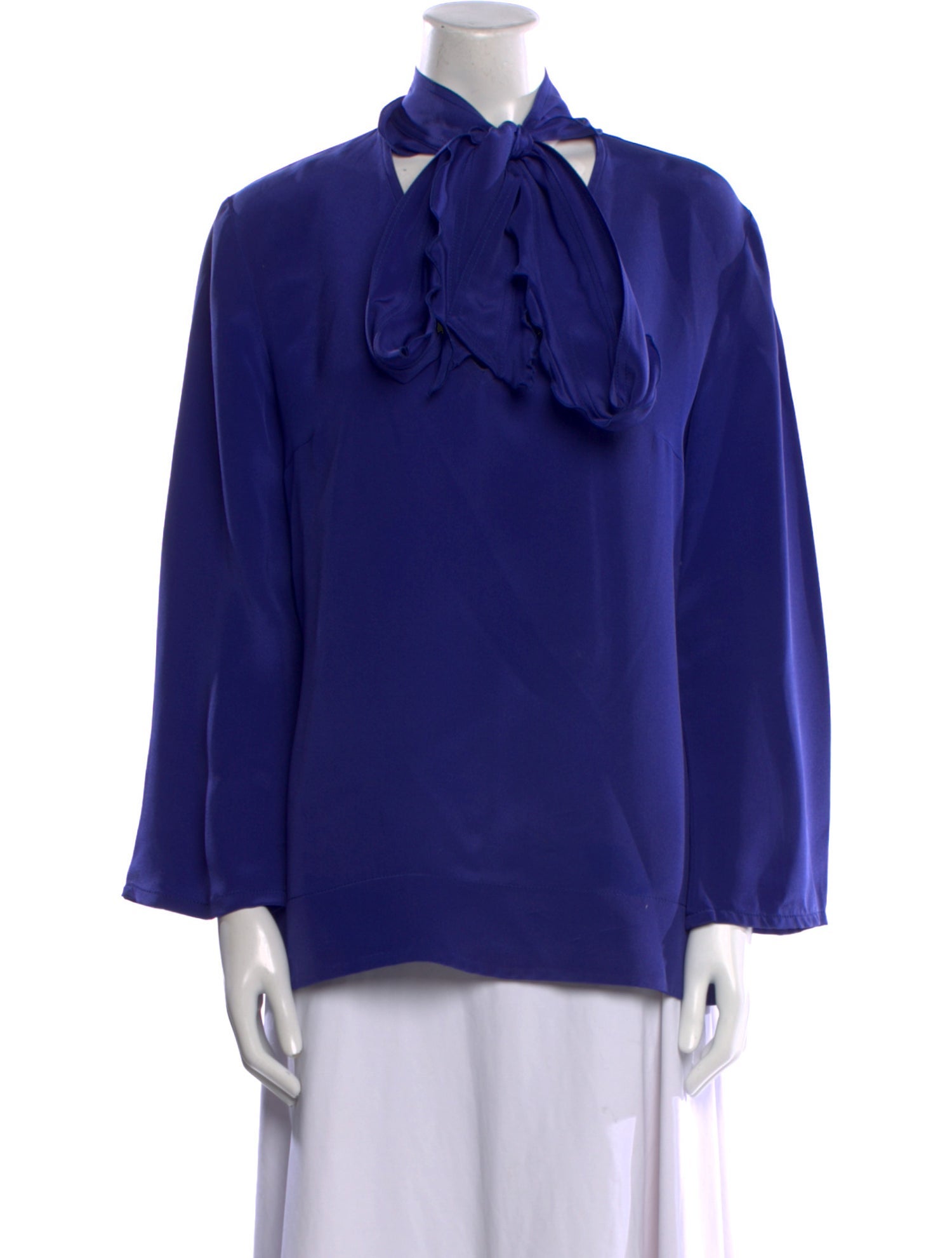 Derek Lam Silk Tie Neck Blouse