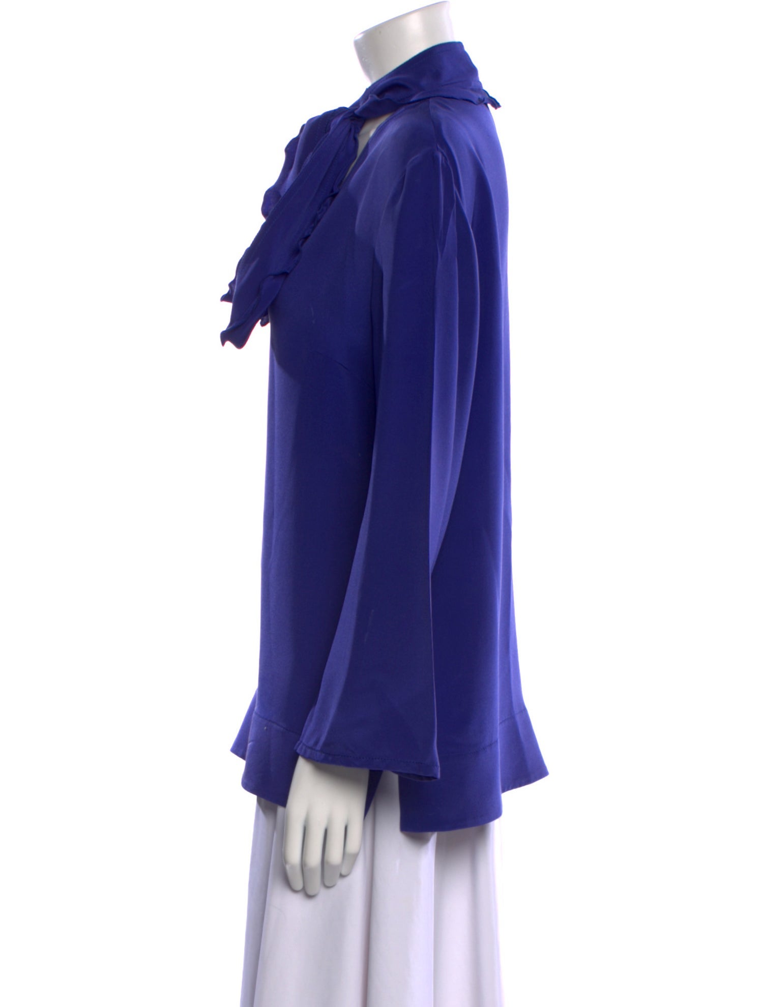 Derek Lam Silk Tie Neck Blouse