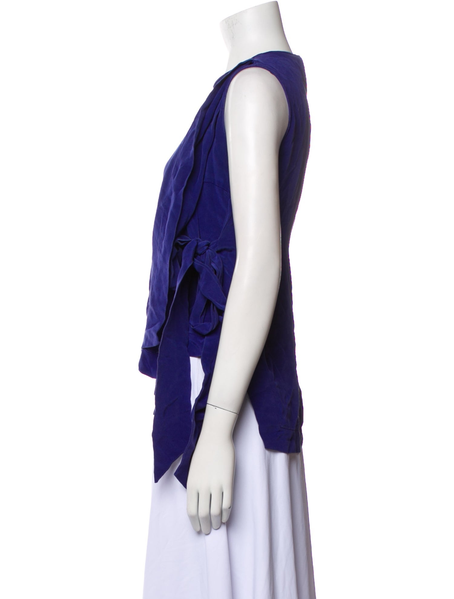 Derek Lam Silk Crew Neck Top