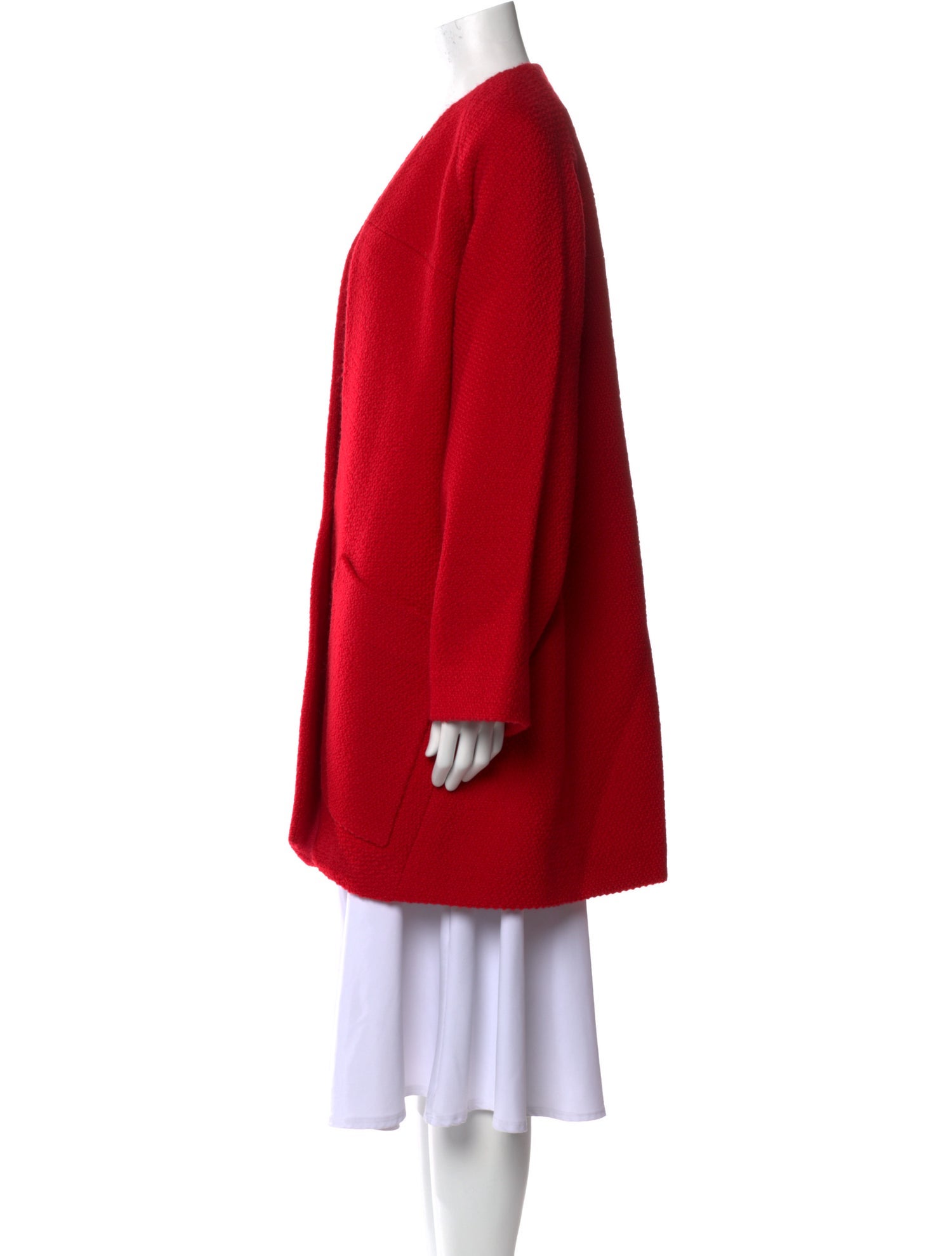 Derek Lam Virgin Wool Open Front Sweater