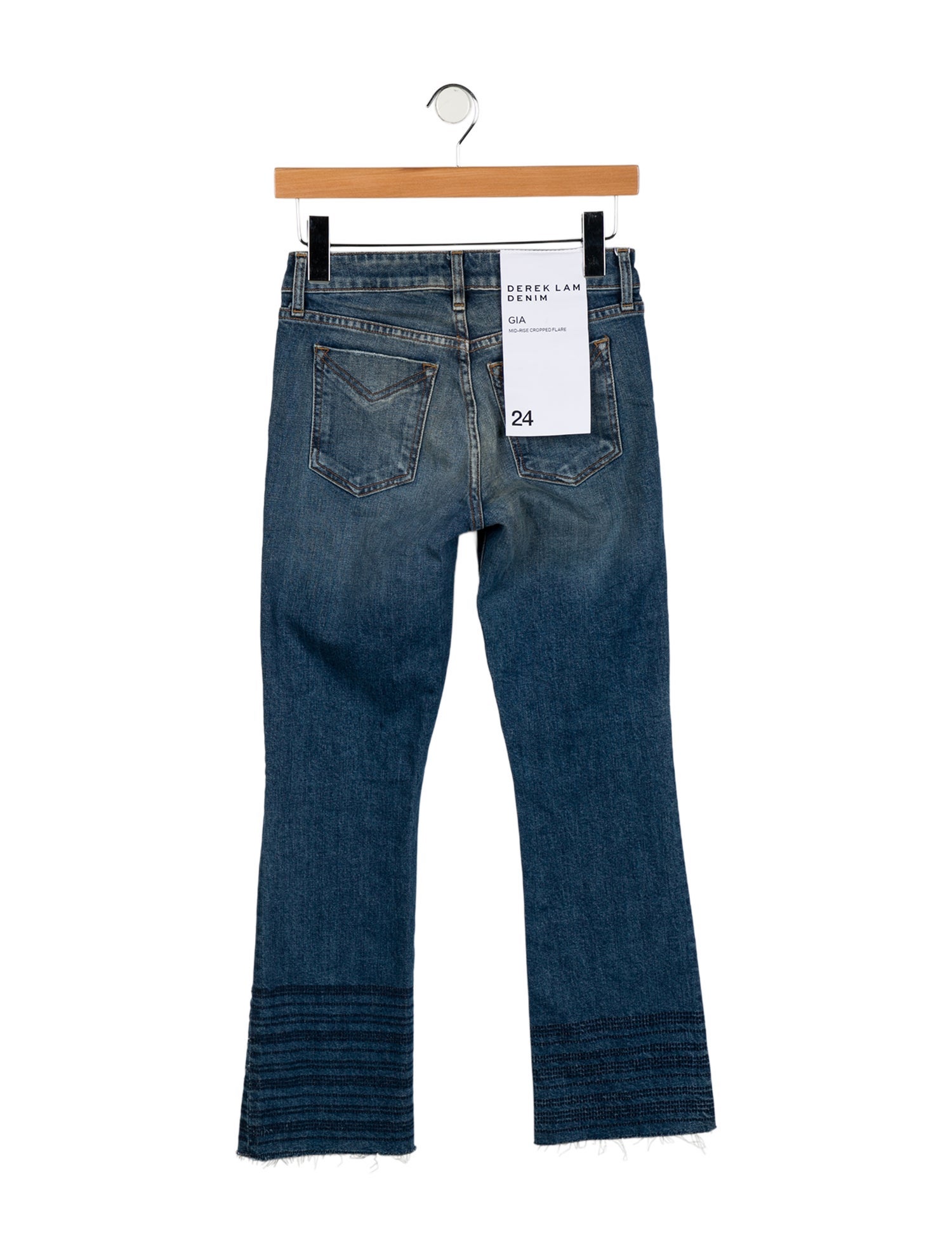 Derek Lam Mid-Rise Straight Leg Jeans
