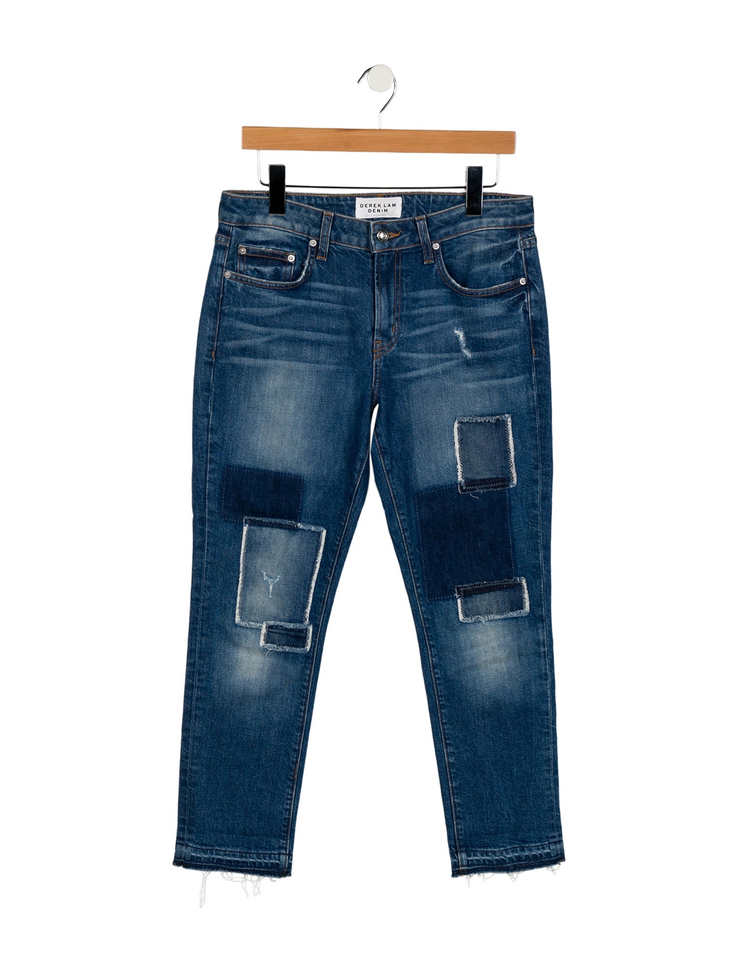 Derek Lam High-Rise Straight Leg Jeans