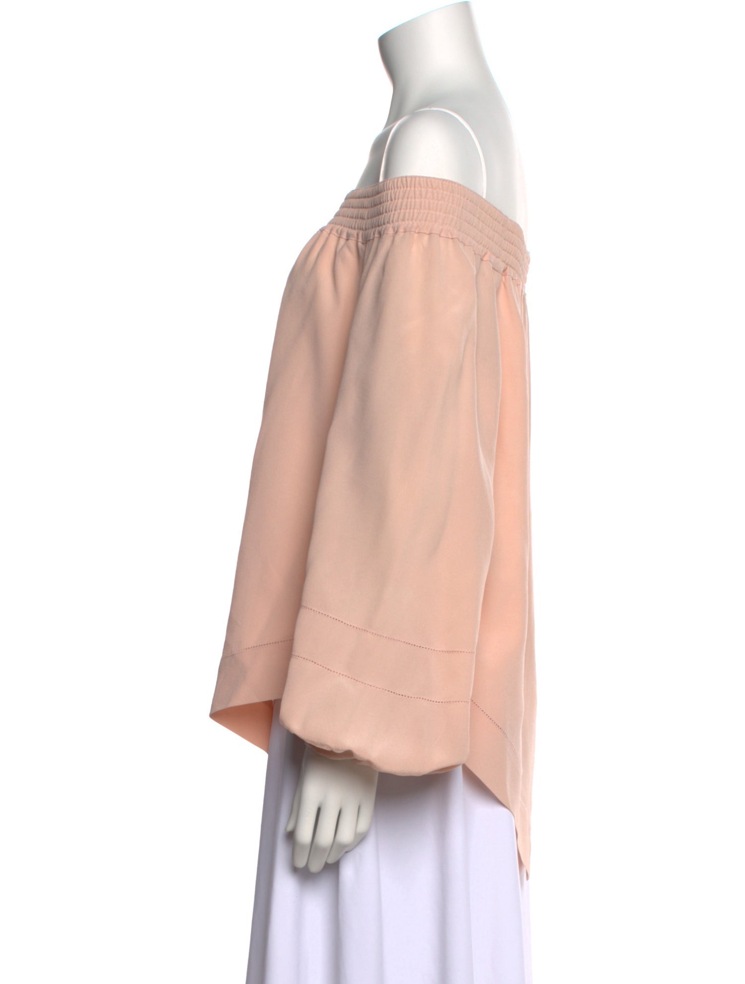 Derek Lam Silk Off-The-Shoulder Blouse