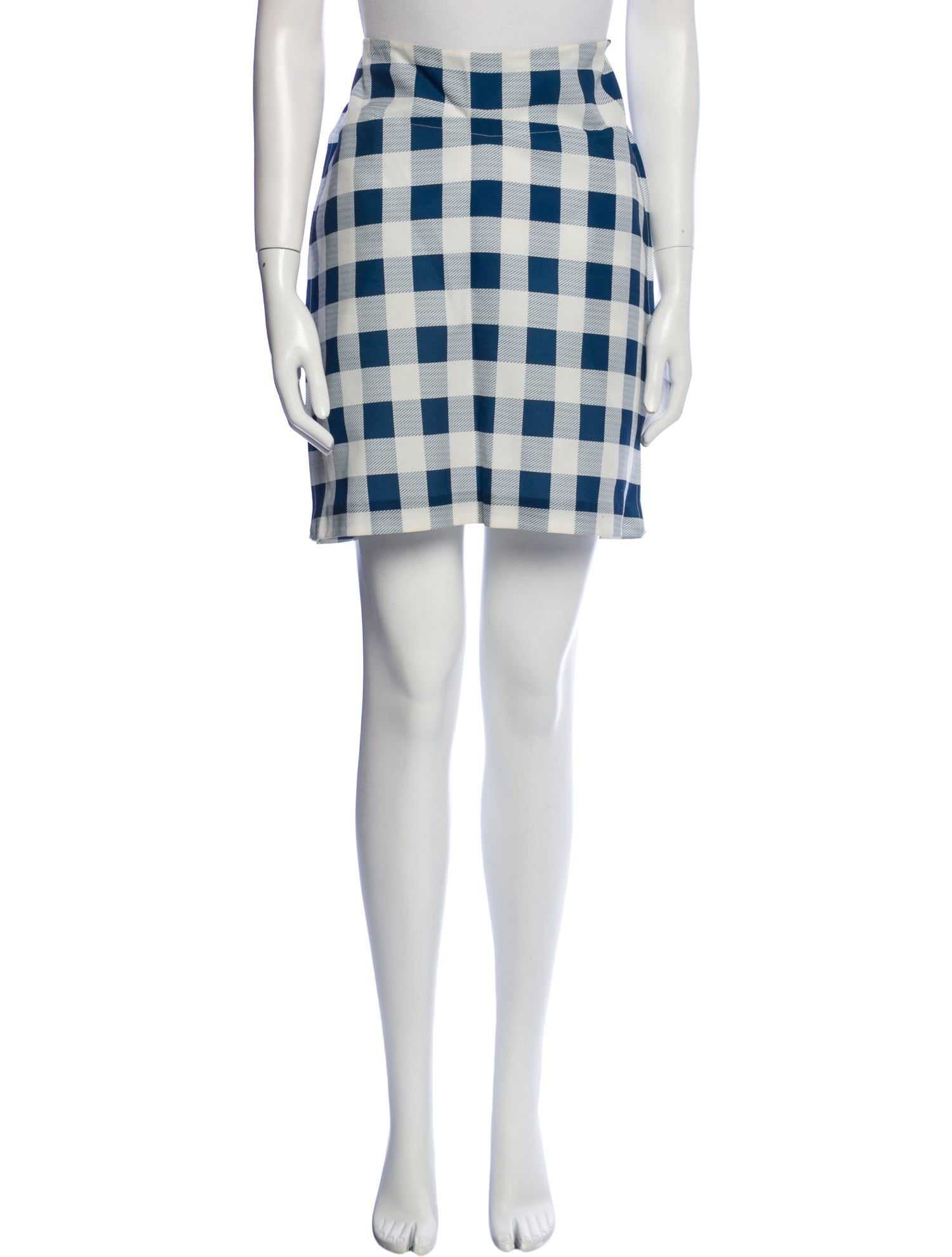 Derek Lam Plaid Print Mini Skirt