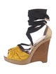 Derek Lam Satin Colorblock Pattern Sandals