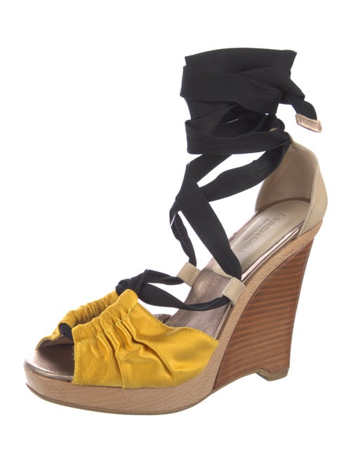 Derek Lam Satin Colorblock Pattern Sandals