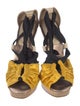Derek Lam Satin Colorblock Pattern Sandals