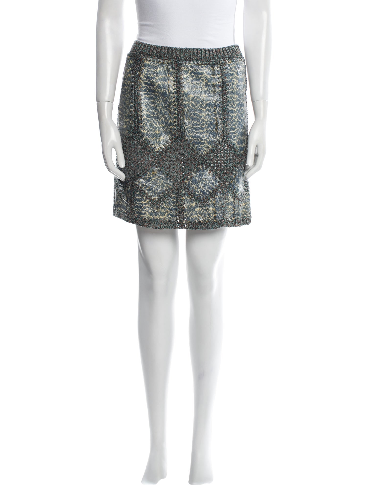 Derek Lam Printed Mini Skirt