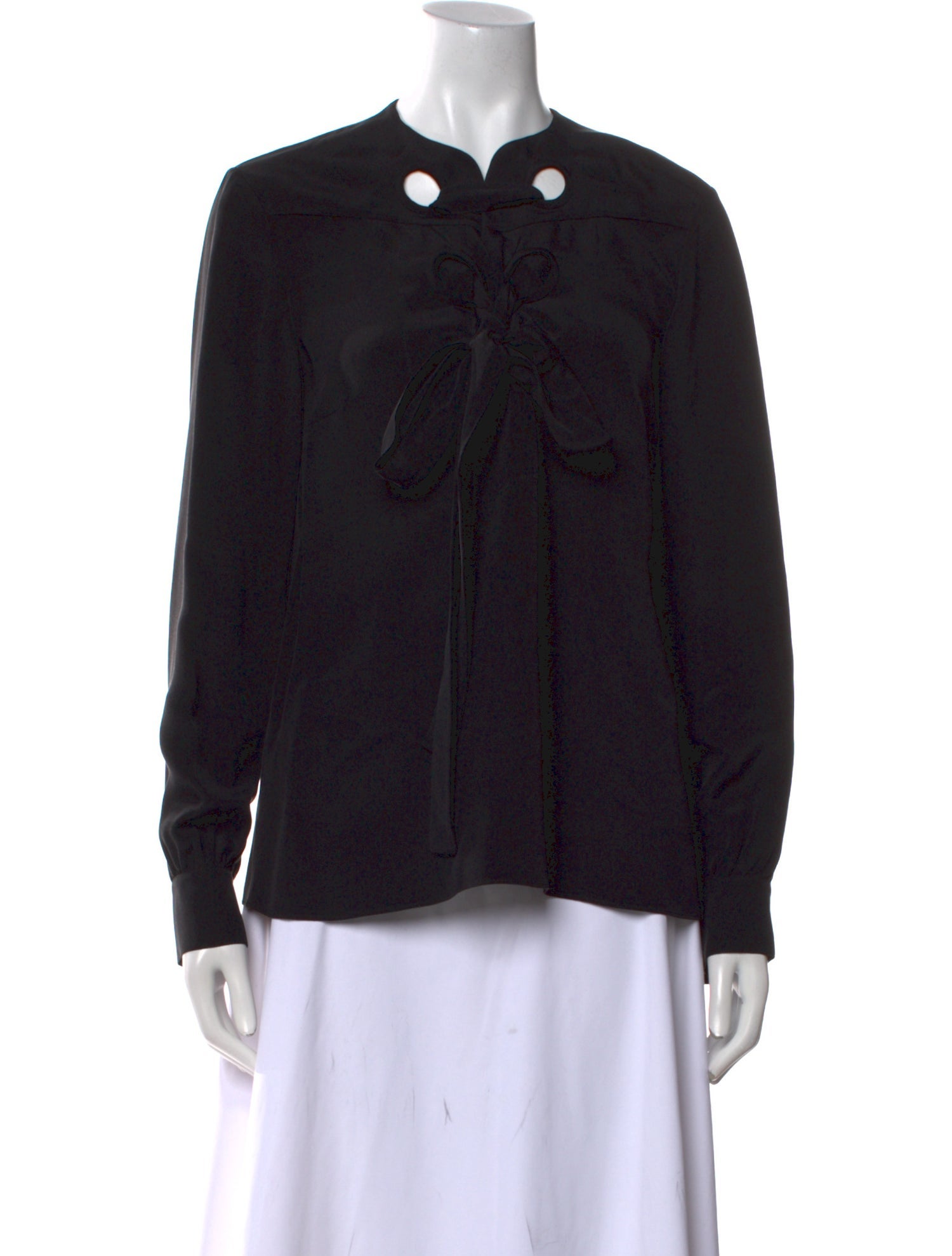 Derek Lam Silk Crew Neck Blouse