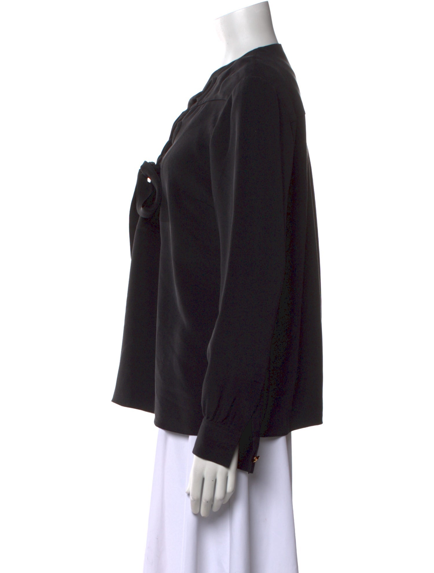 Derek Lam Silk Crew Neck Blouse