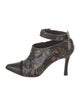 Derek Lam Embossed Leather Floral Print Boots