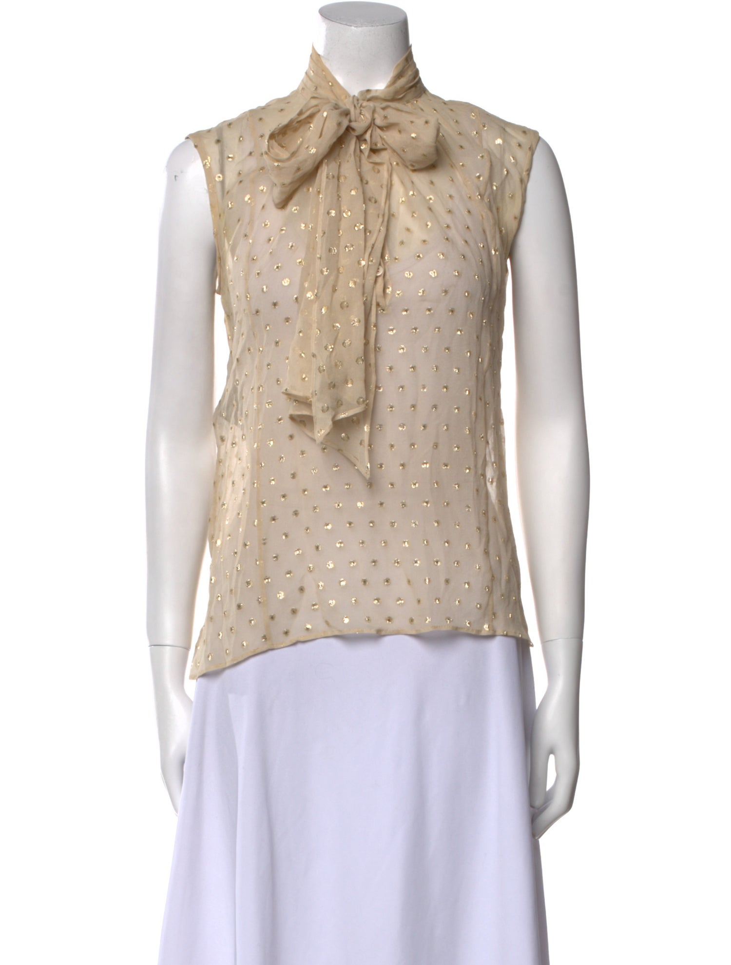 Derek Lam Silk Mock Neck Top