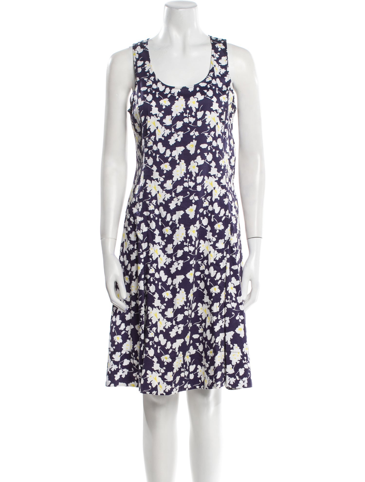 Derek Lam Floral Print Knee-Length Dress