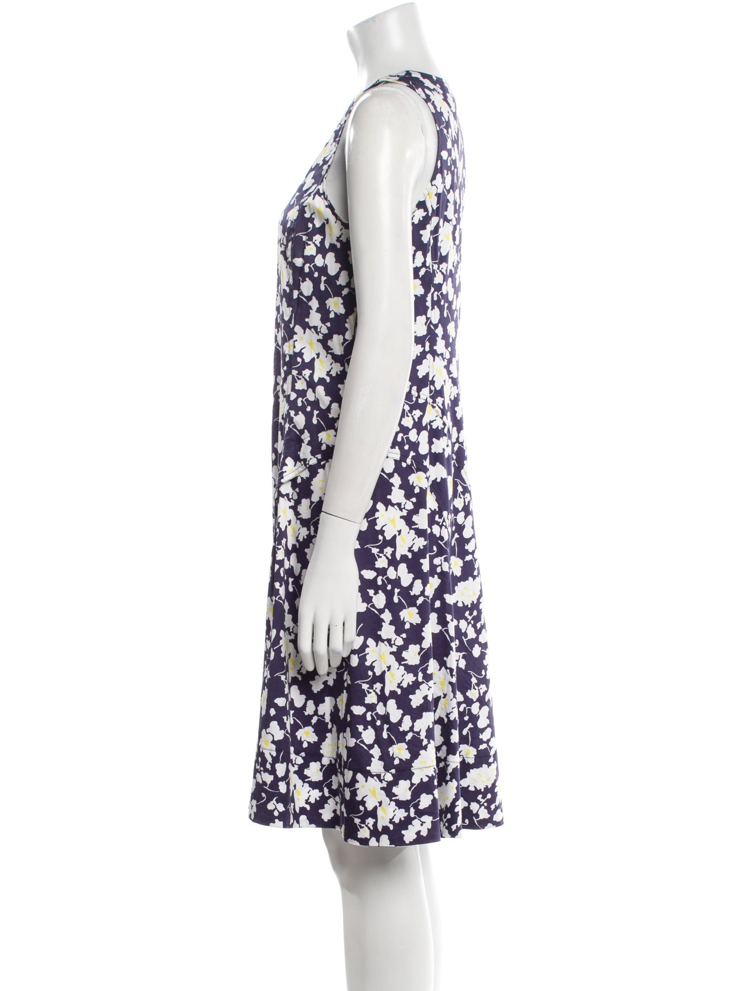 Derek Lam Floral Print Knee-Length Dress
