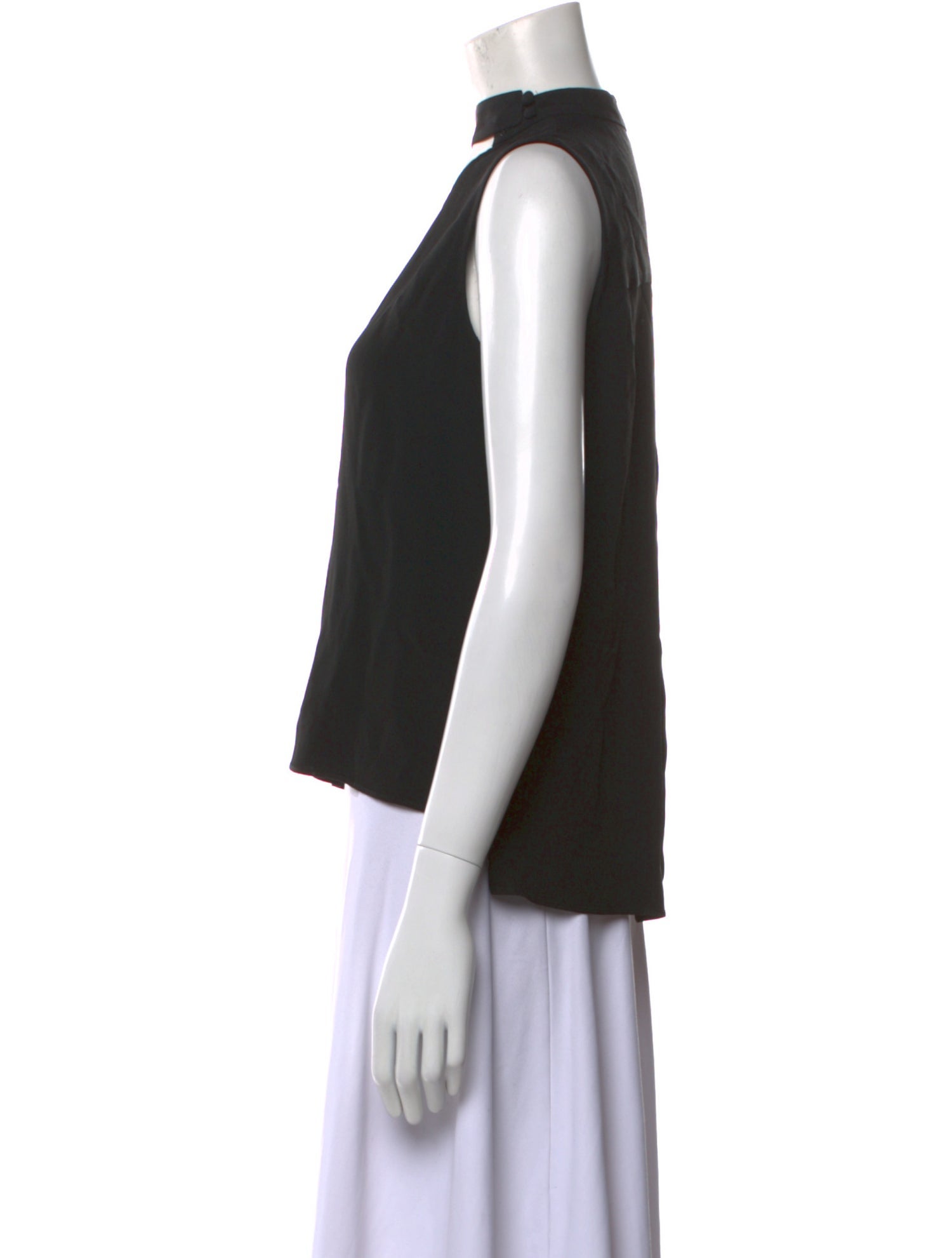 Derek Lam V-Neck Sleeveless Crop Top