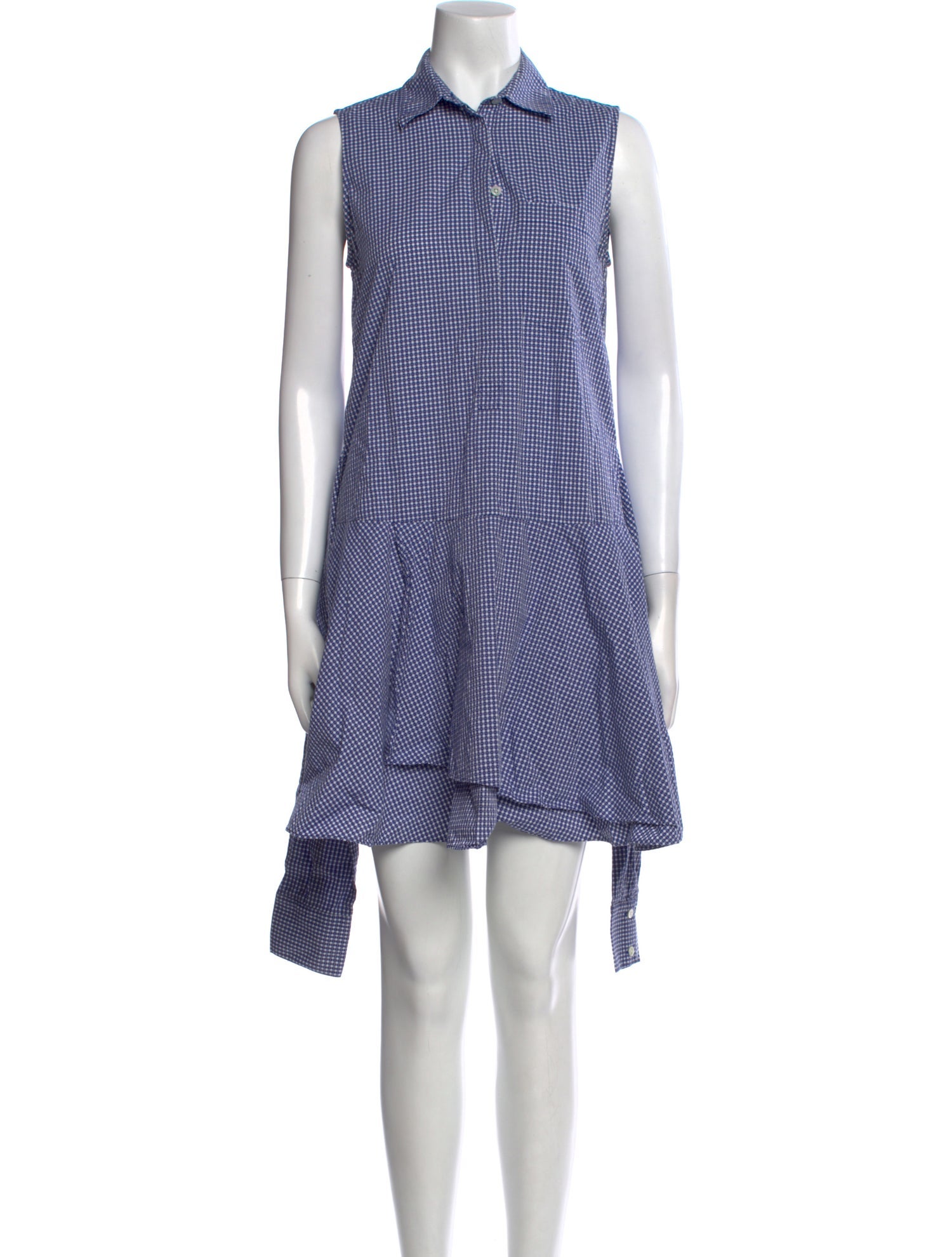 Derek Lam Plaid Print Mini Dress