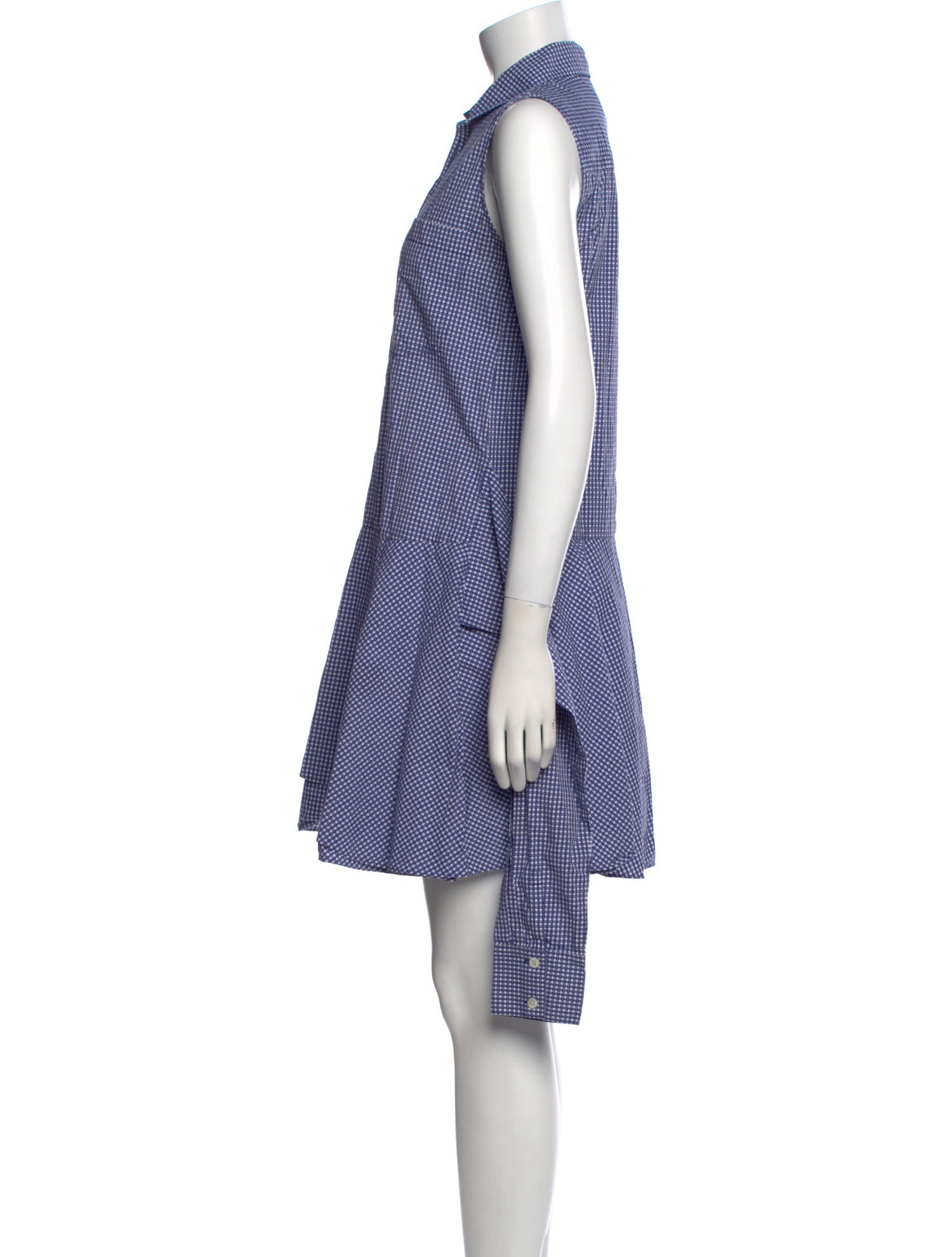 Derek Lam Plaid Print Mini Dress