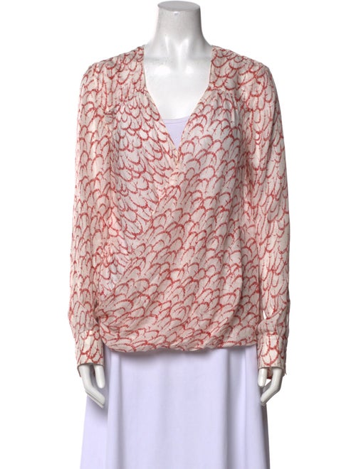 Derek Lam Silk Printed Blouse