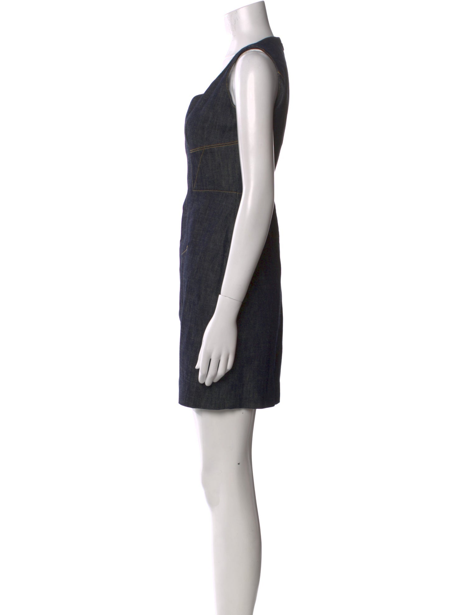 Derek Lam Square Neckline Mini Dress