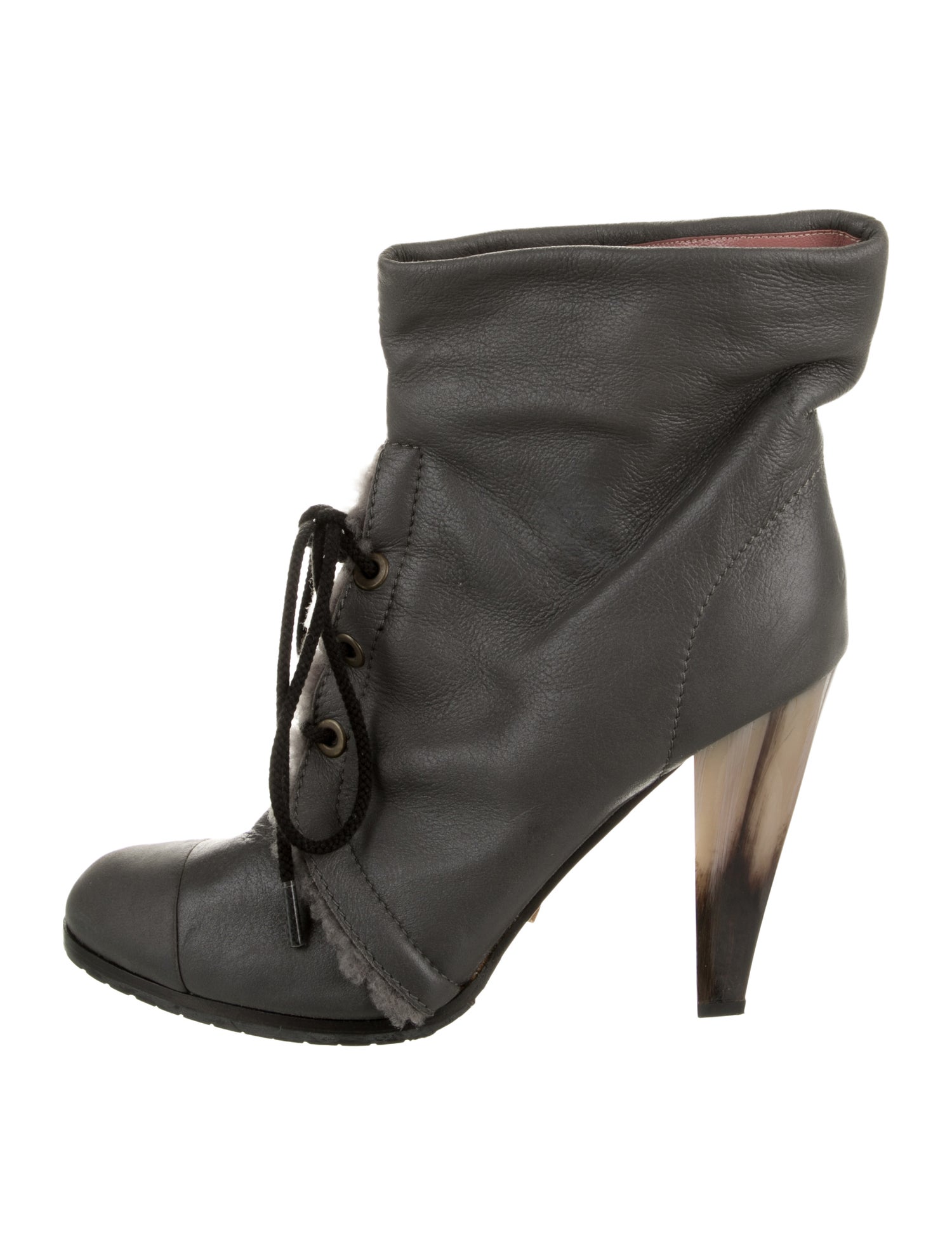 Derek Lam Leather Lace-Up Boots