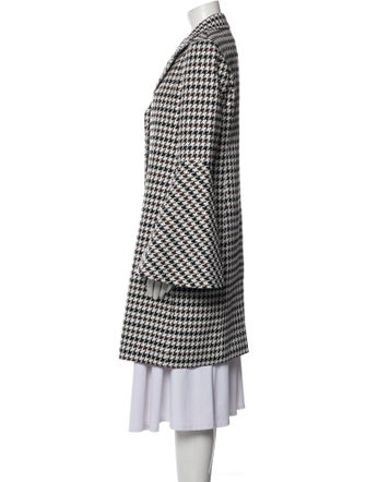 Derek Lam Houndstooth Print Coat