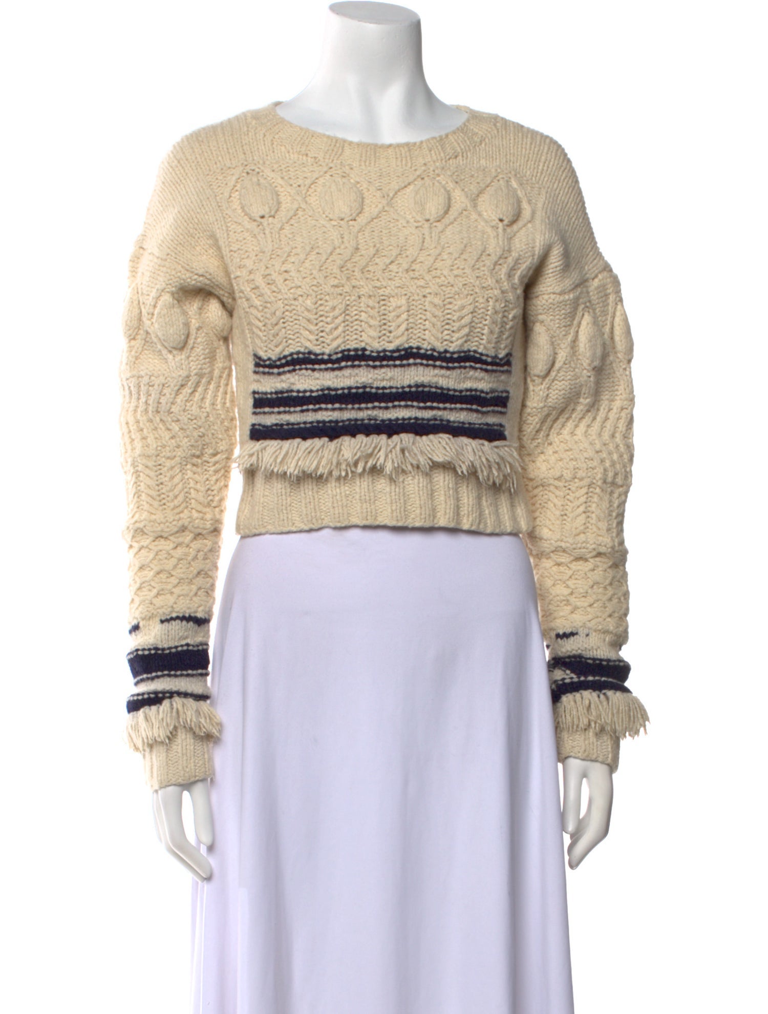 Derek Lam Wool Patterned Sweater