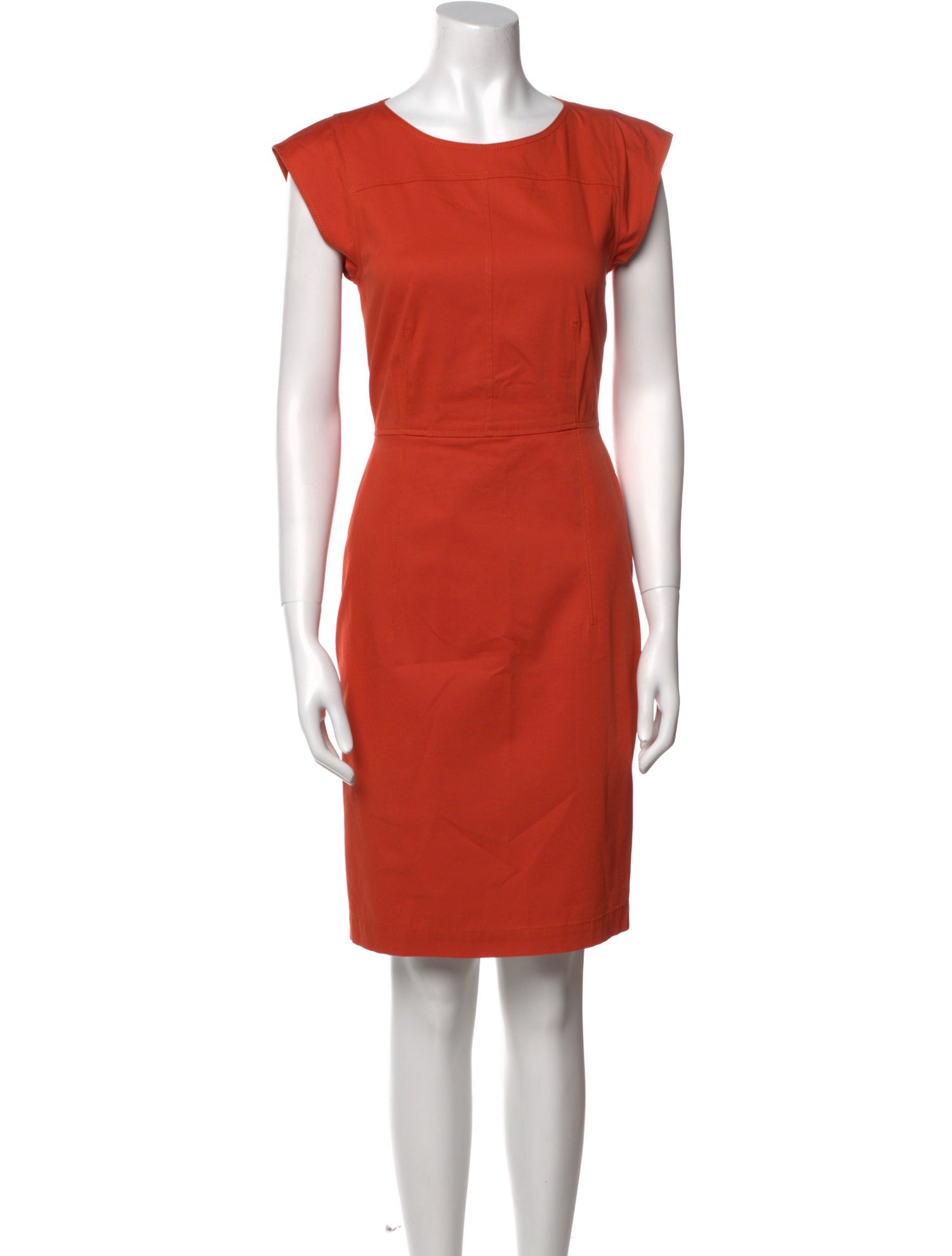 Derek Lam Scoop Neck Knee-Length Dress