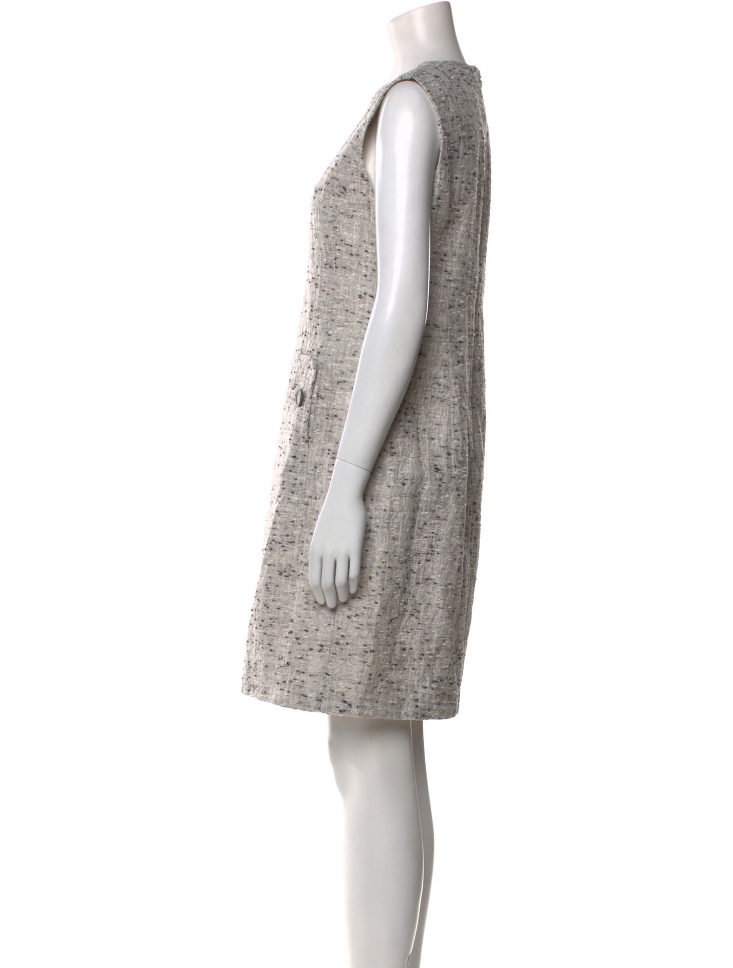 Derek Lam V-Neck Knee-Length Dress