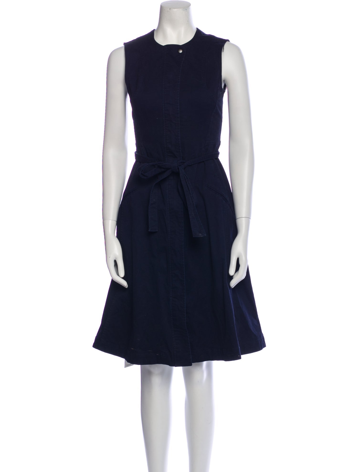 Derek Lam Crew Neck Knee-Length Dress