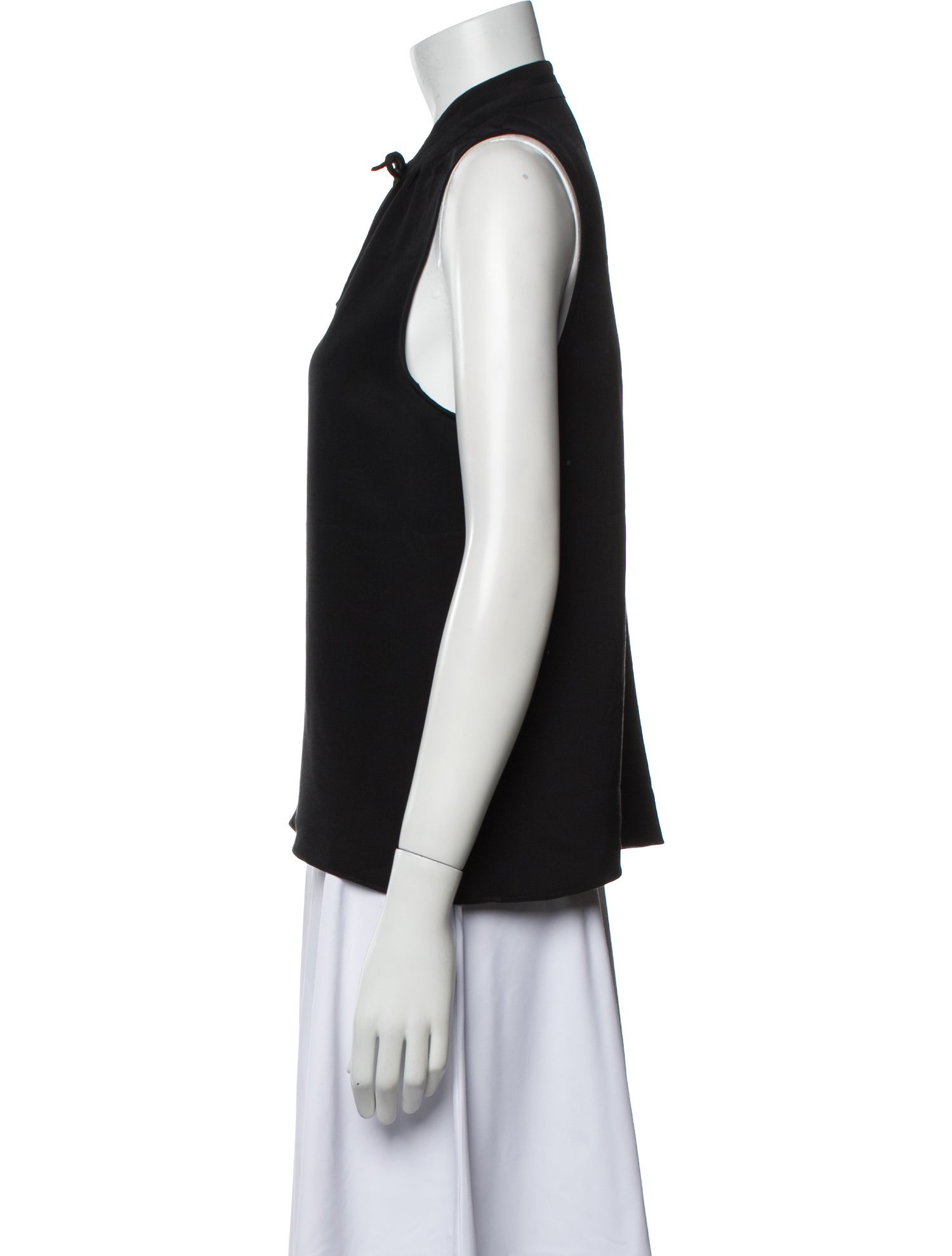 Derek Lam Silk Tie Neck Top