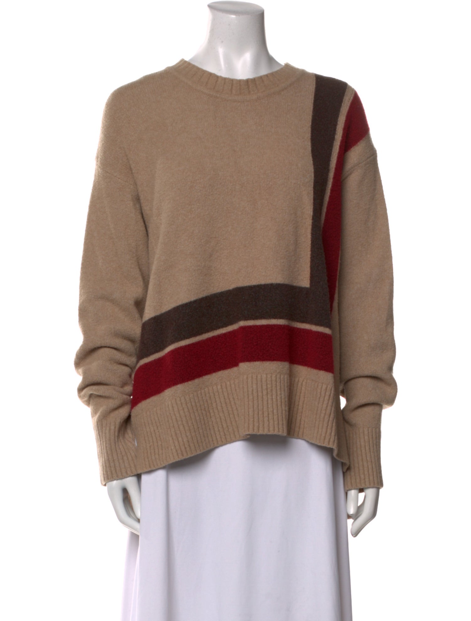 Derek Lam Striped Crew Neck Sweatshirt