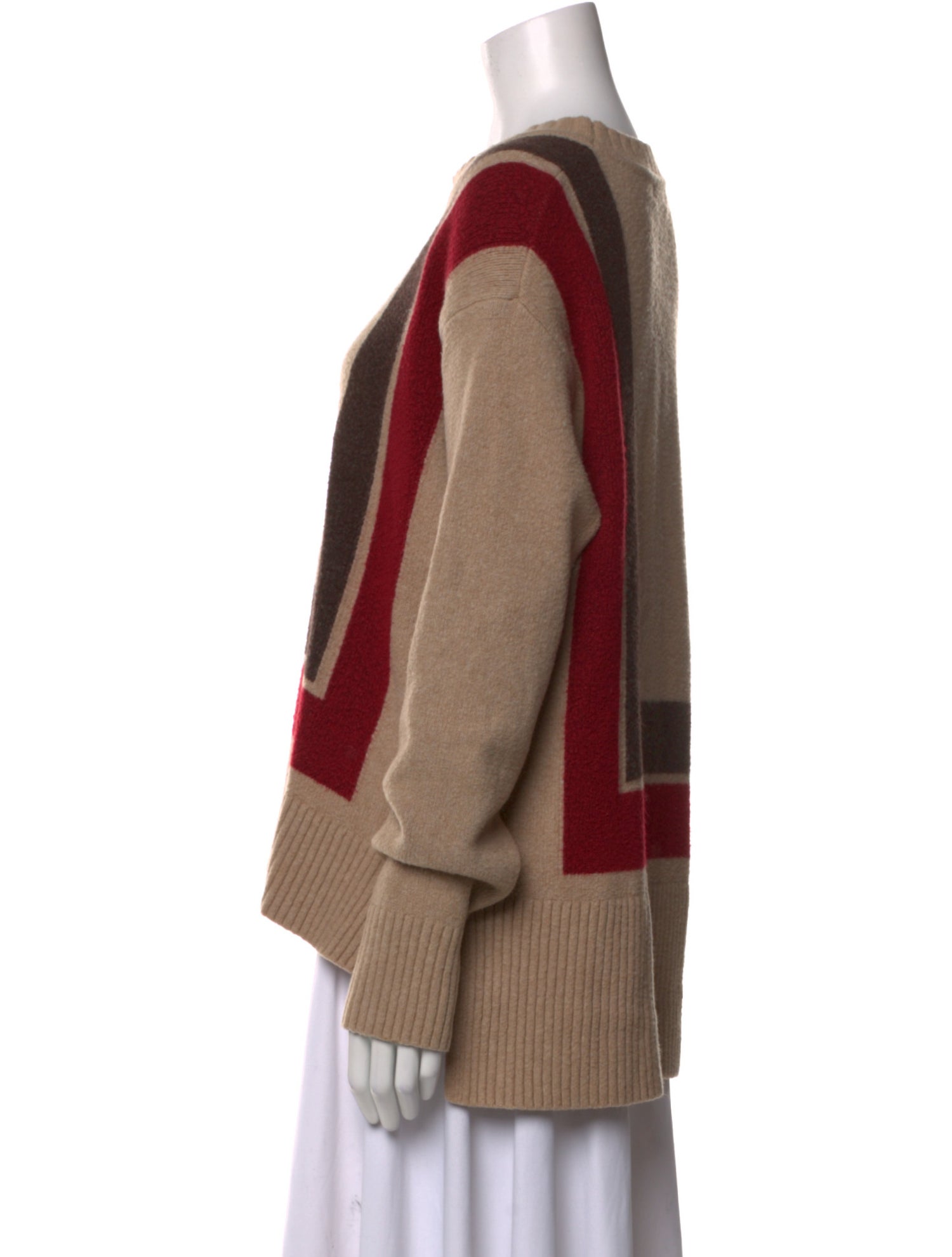 Derek Lam Striped Crew Neck Sweatshirt