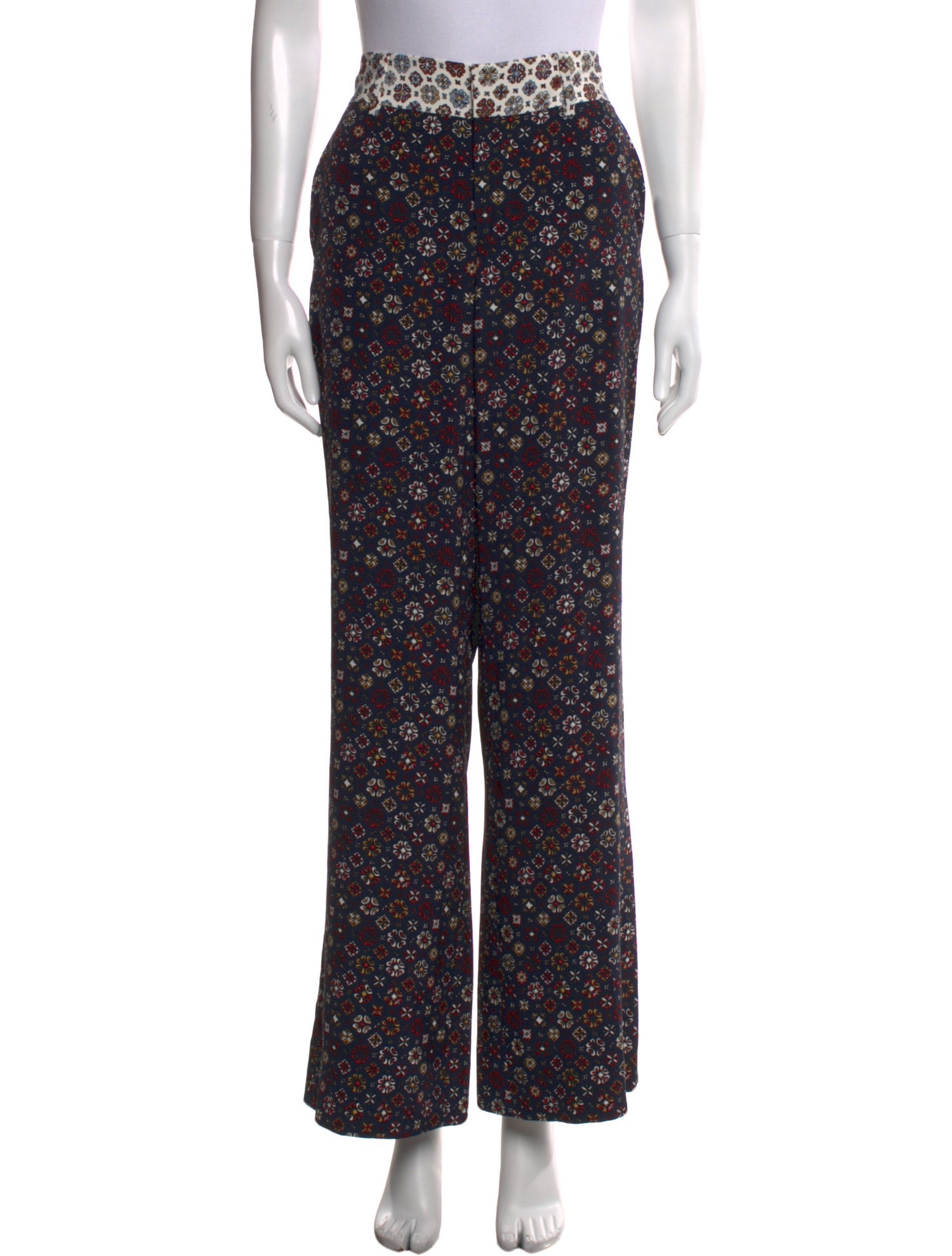 Derek Lam Silk Wide Leg Pants