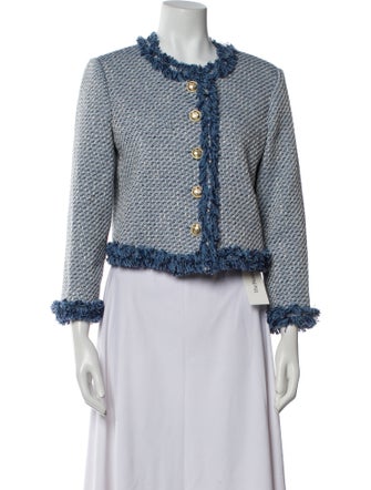 Derek Lam Tweed Pattern Evening Jacket