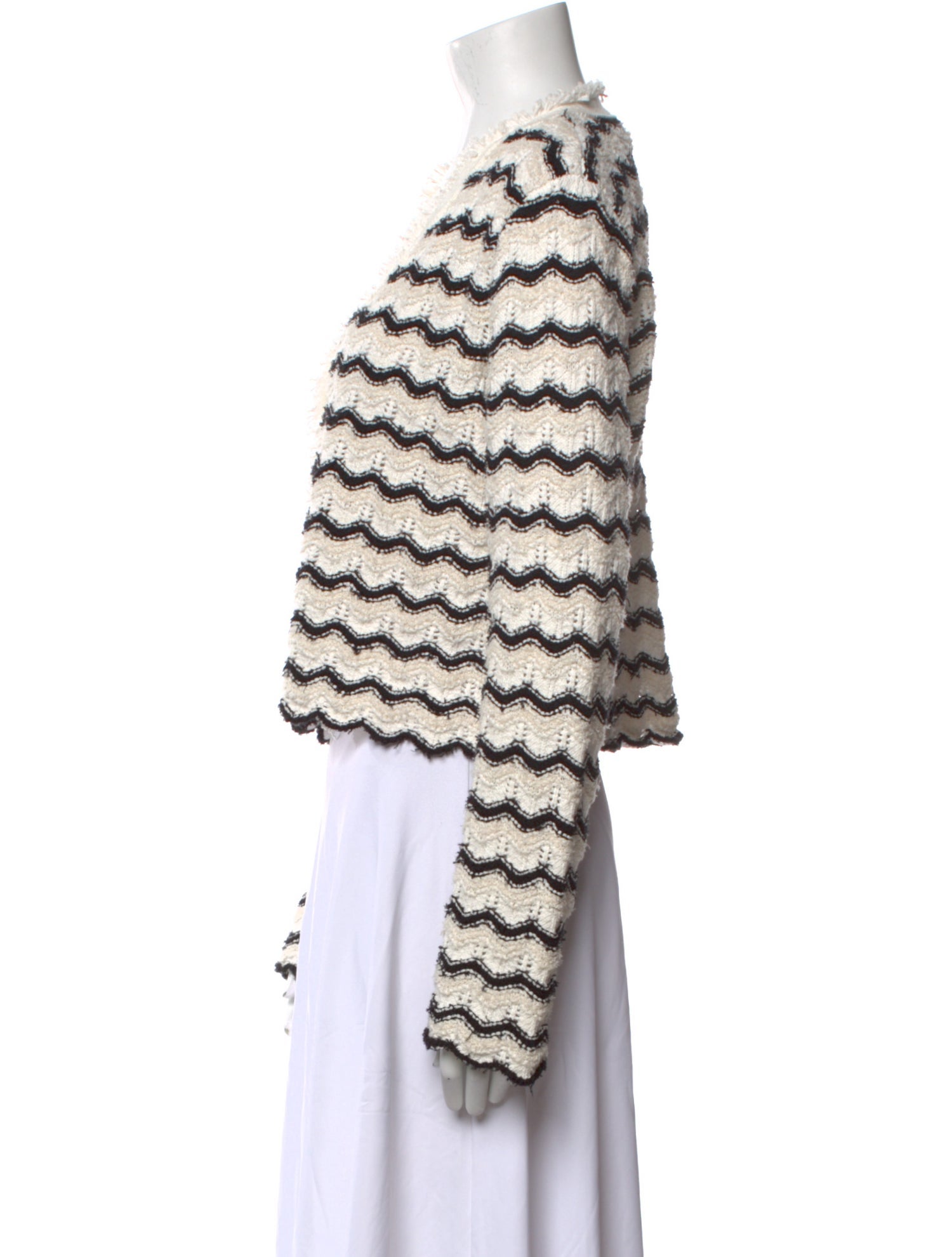 Derek Lam Striped V-Neck Sweater