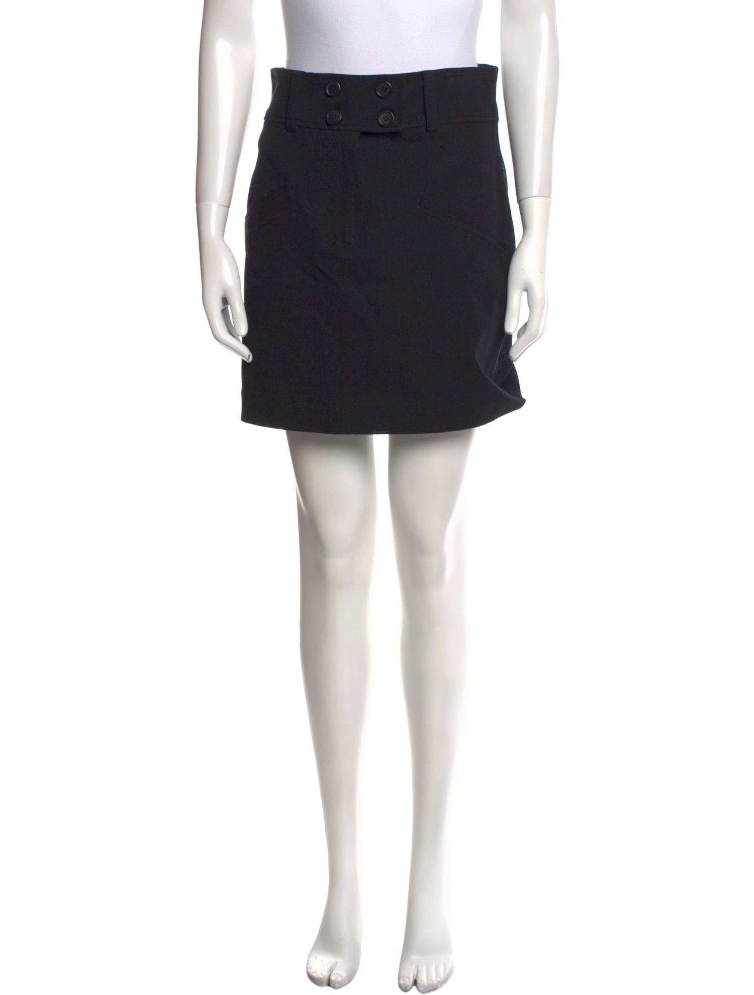 Derek Lam Pleated Accents Mini Skirt