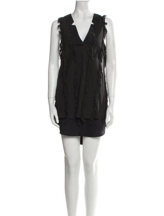 Derek Lam V-Neck Mini Dress