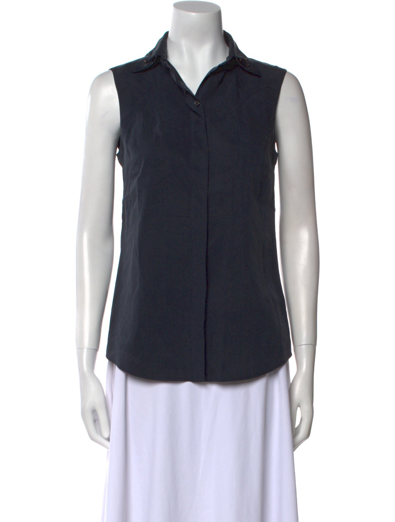 Derek Lam Sleeveless Button-Up Top