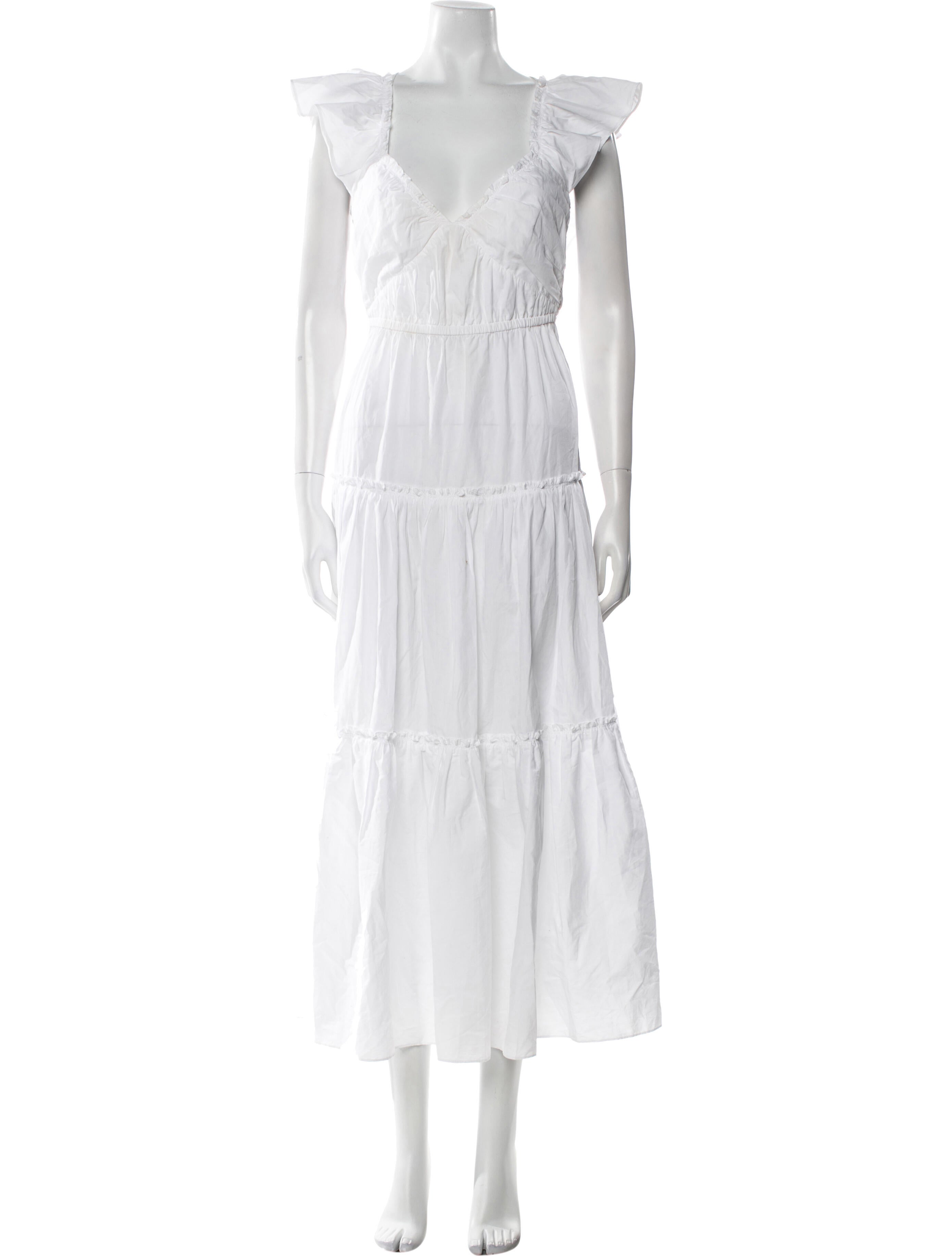 Derek Lam V-Neck Long Dress