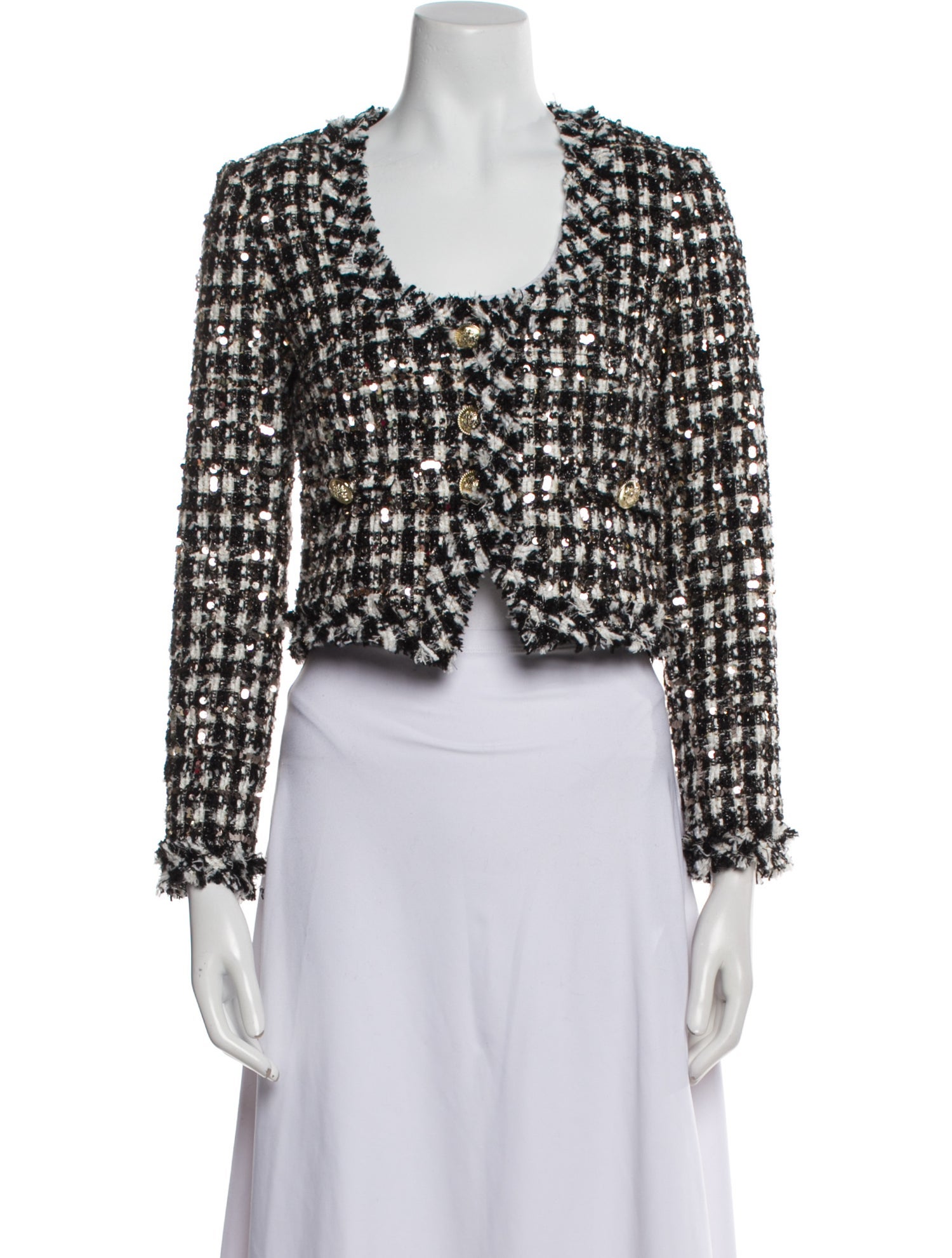 Derek Lam Tweed Pattern Evening Jacket
