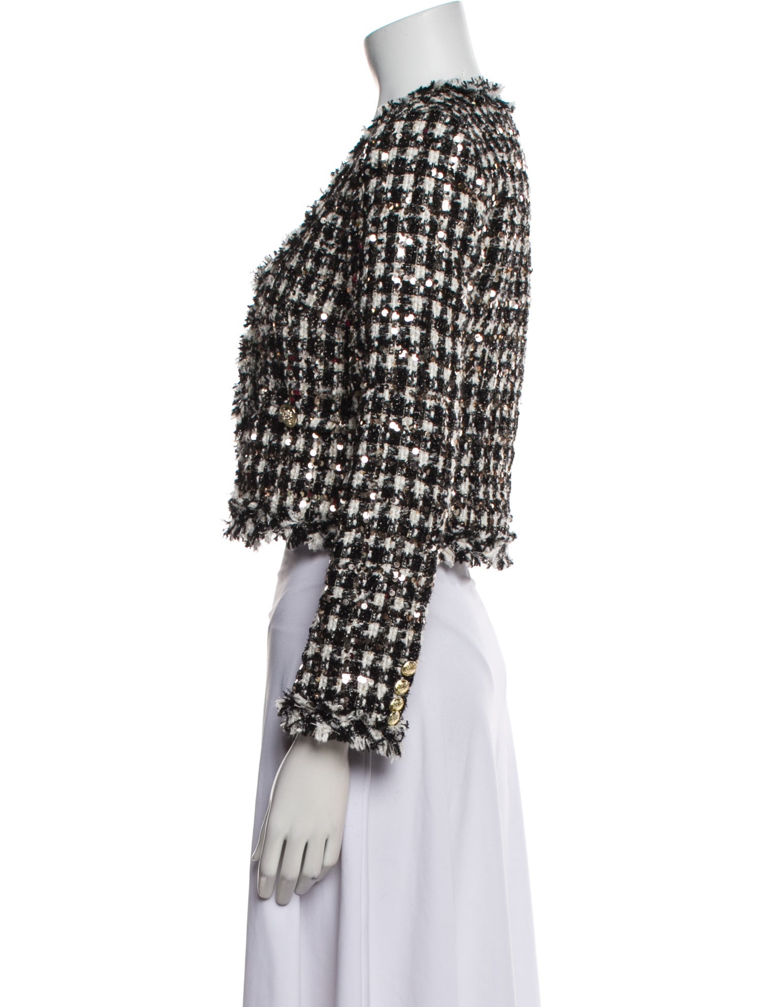 Derek Lam Tweed Pattern Evening Jacket