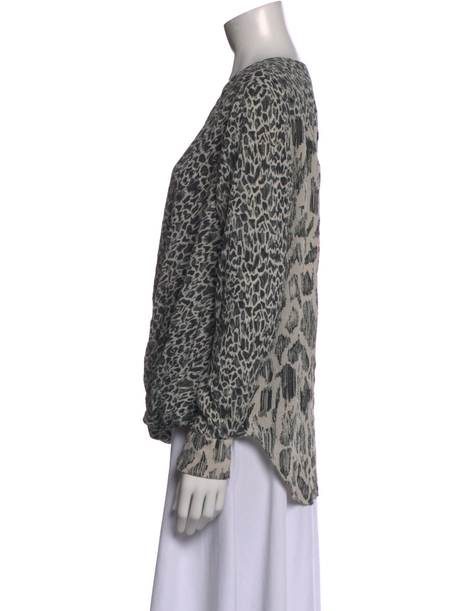 Derek Lam Silk Printed Blouse