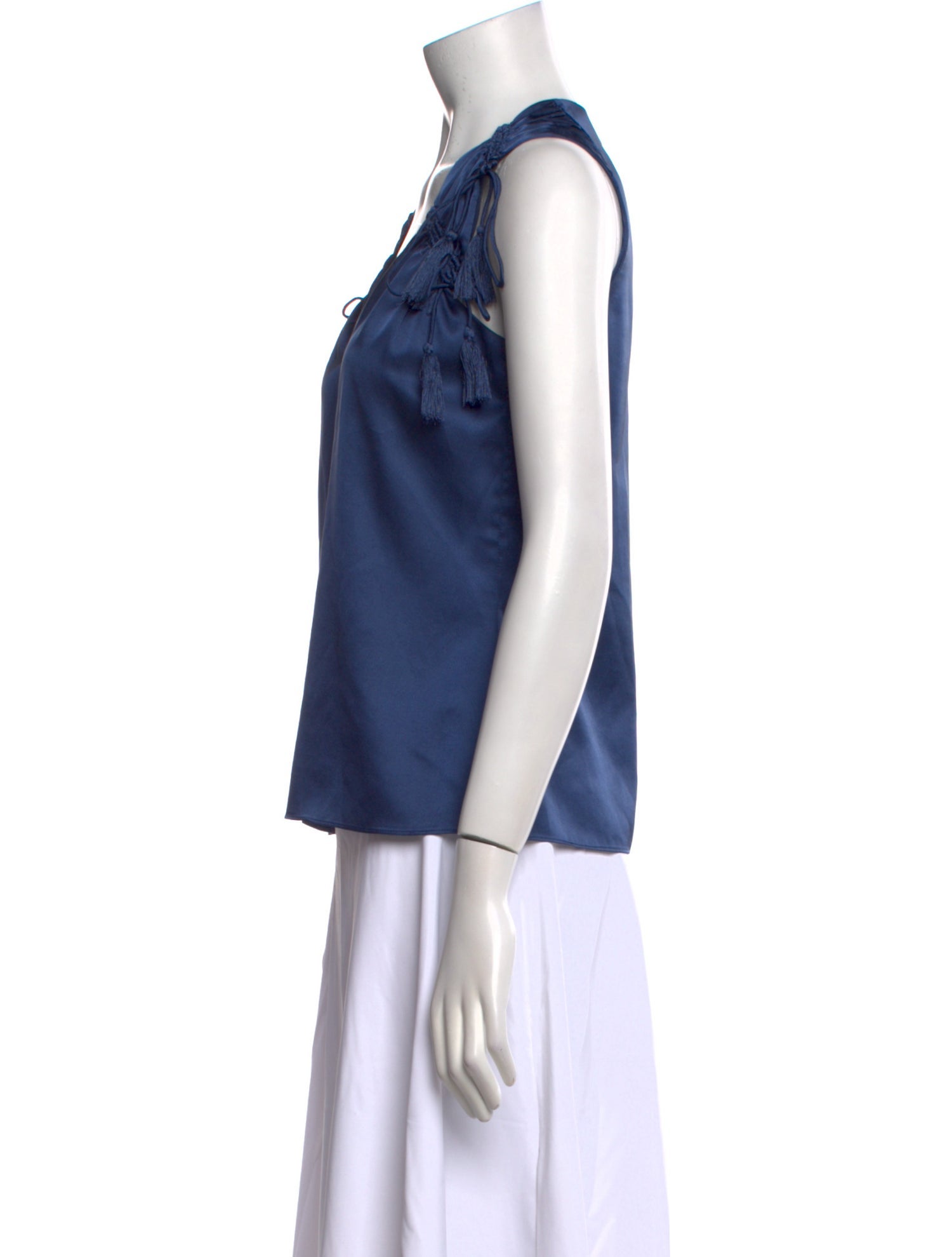 Derek Lam 10 Crosby V-Neck Sleeveless Blouse