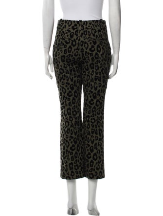 Derek Lam Animal Print Straight Leg Pants