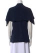 Derek Lam Silk V-Neck Button-Up Top