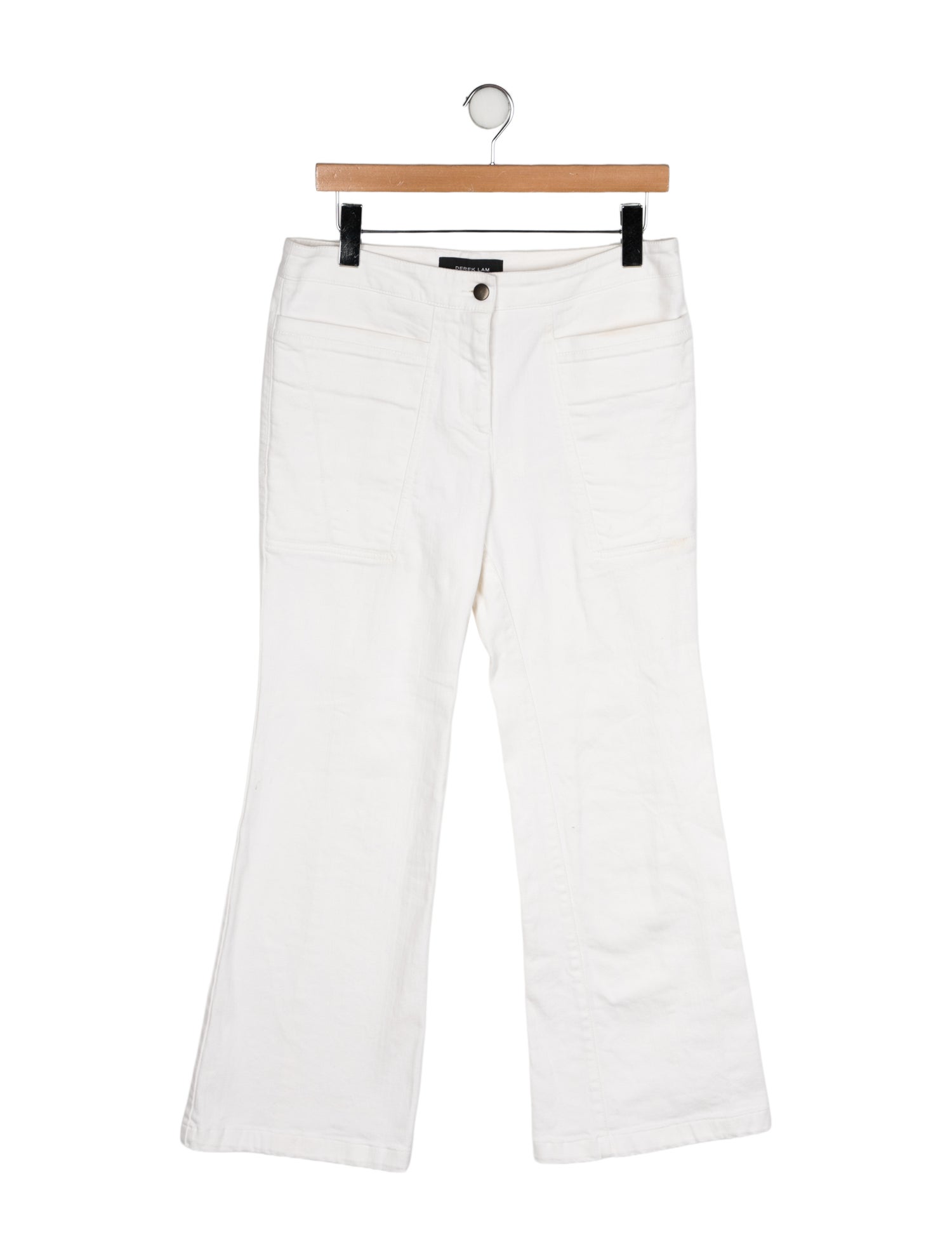 Derek Lam Mid-Rise Wide Leg Jeans