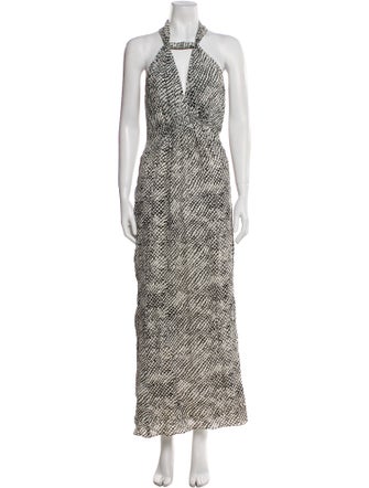 Derek Lam Printed Long Dress