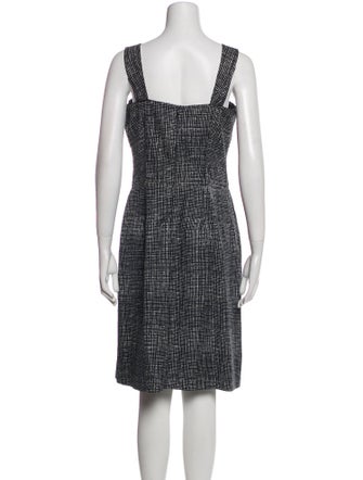 Derek Lam Plaid Print Knee-Length Dress