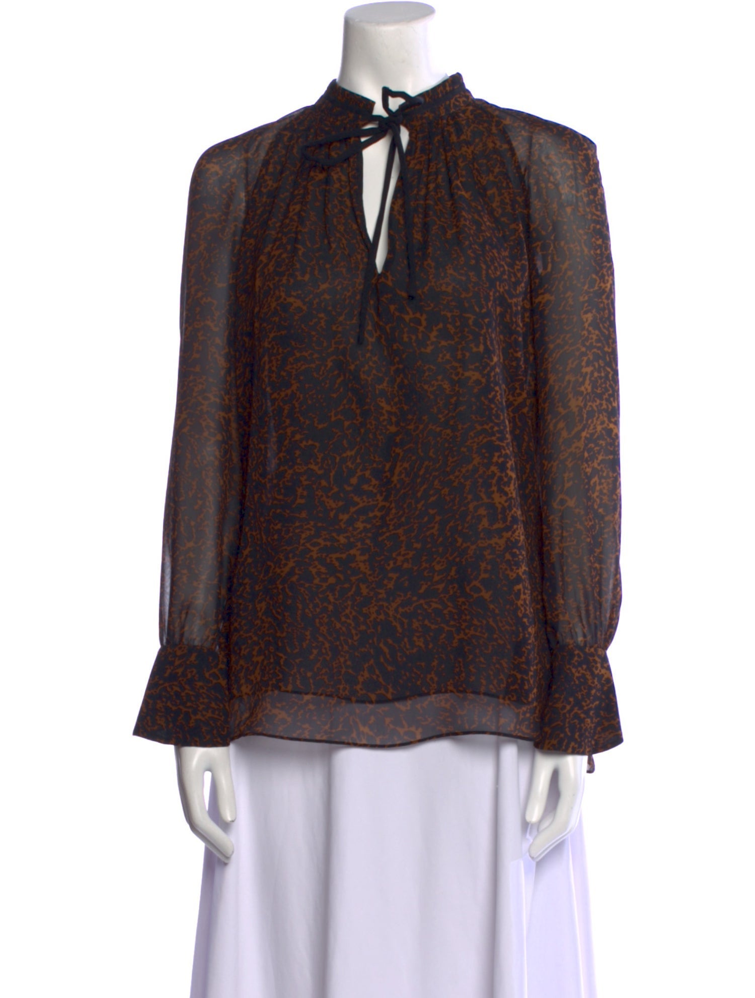 Derek Lam Silk Printed Blouse