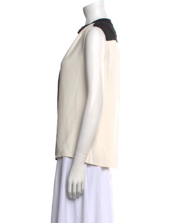 Derek Lam Silk V-Neck Button-Up Top